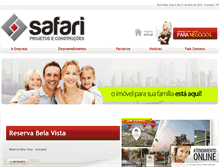 Tablet Screenshot of construtorasafari.com.br